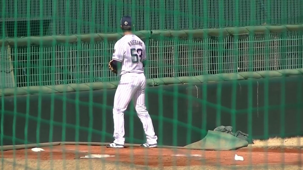 スワローズ長谷川宙輝のブルペン投球2024年3月9日 春季教育リーグヤクルトスワローズ対 千葉ロッテマリーンズ
