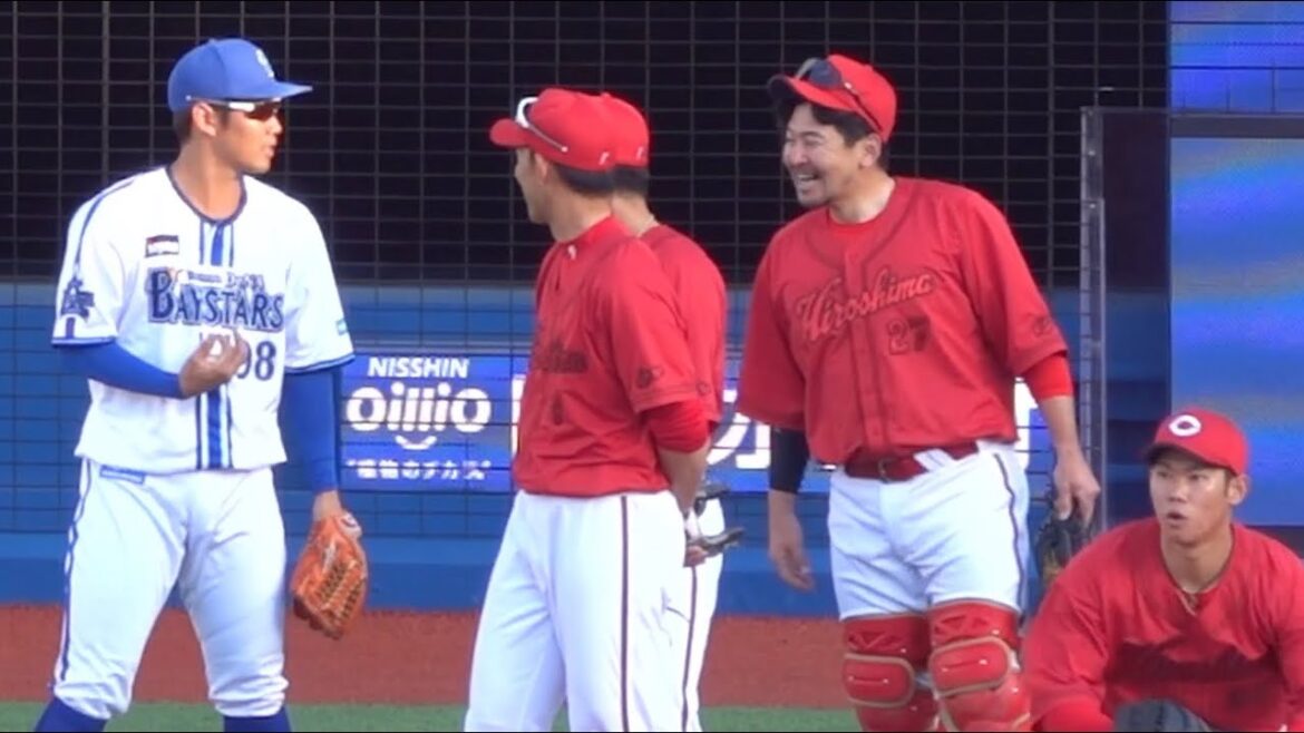 會澤らカープナインと仲良し！楽しそうに話をする京田選手