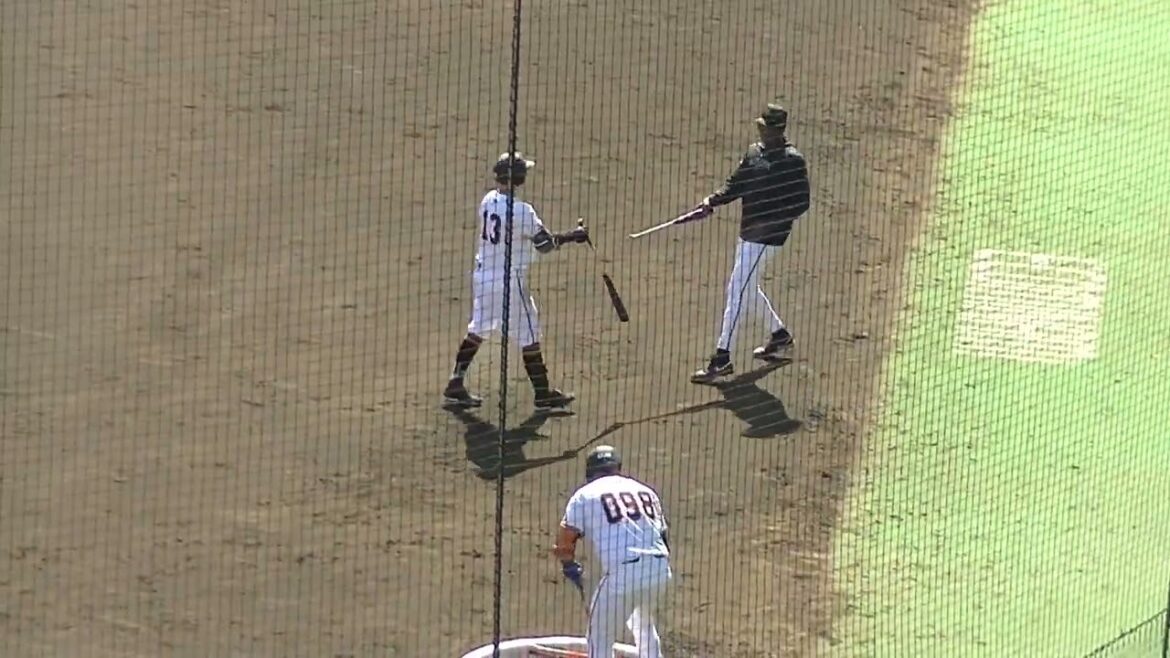 150キロ台出してくる羽田慎之介から四球選ぶ梶谷隆幸【教育リーグ読売ジャイアンツ対 西武ライオンズ2024年3月10日】