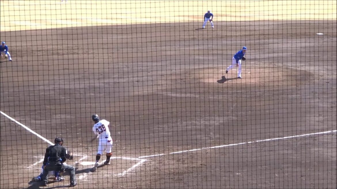 ホームランを含む立岡宗一郎選手の3打席 vs 中川颯・小園健太投手 / 湯浅大選手の盗塁を阻止する松尾汐恩捕手