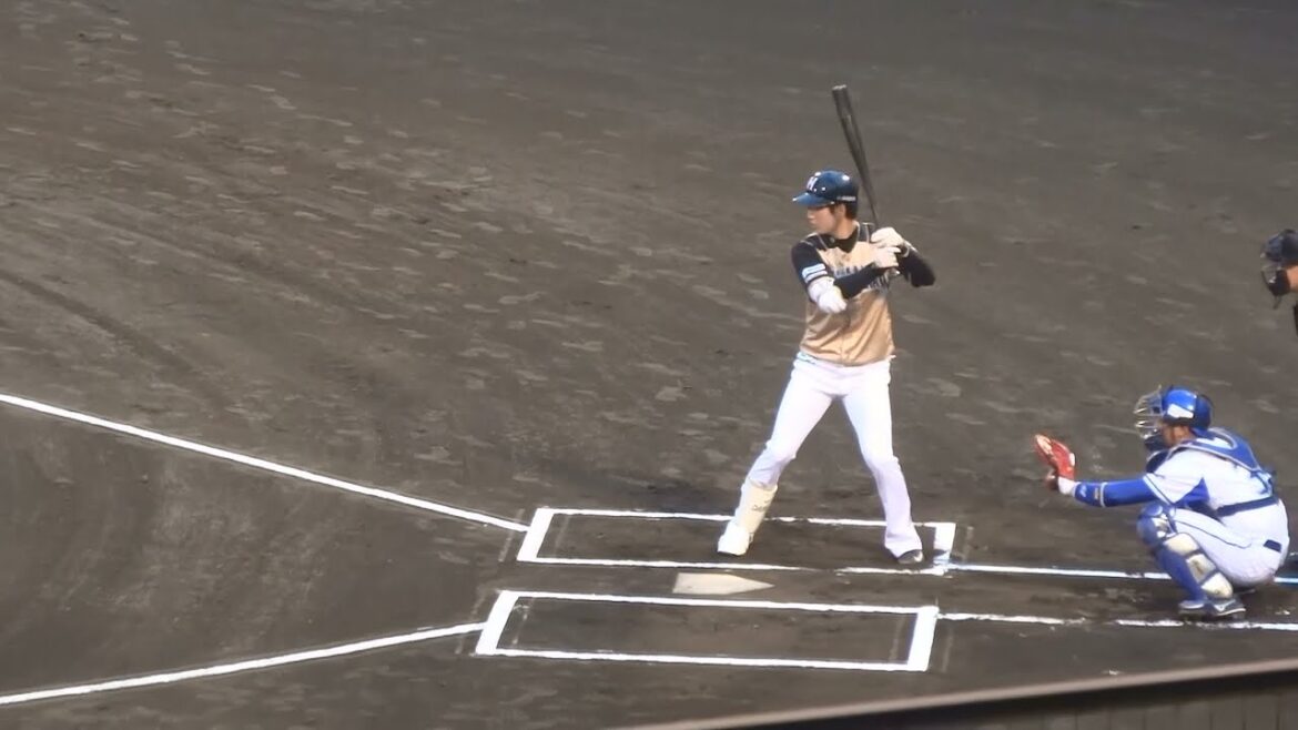 2016/4/14　淺間大基 （北海道日本ハムファイターズ）　打撃フォーム