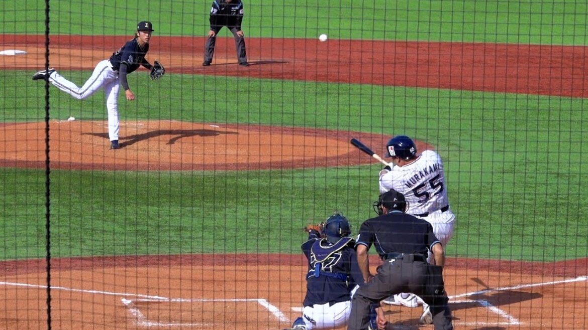 【超特大】完璧な当たりで村上宗隆のホームランが神宮のライトスタンド上段へ！2024/03/17 オープン戦 神宮球場 東京ヤクルトスワローズ