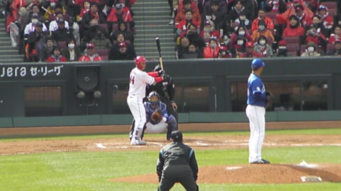 【2024 オープン戦】広島カープ 林 晃汰のバッティングフォーム_2024030901