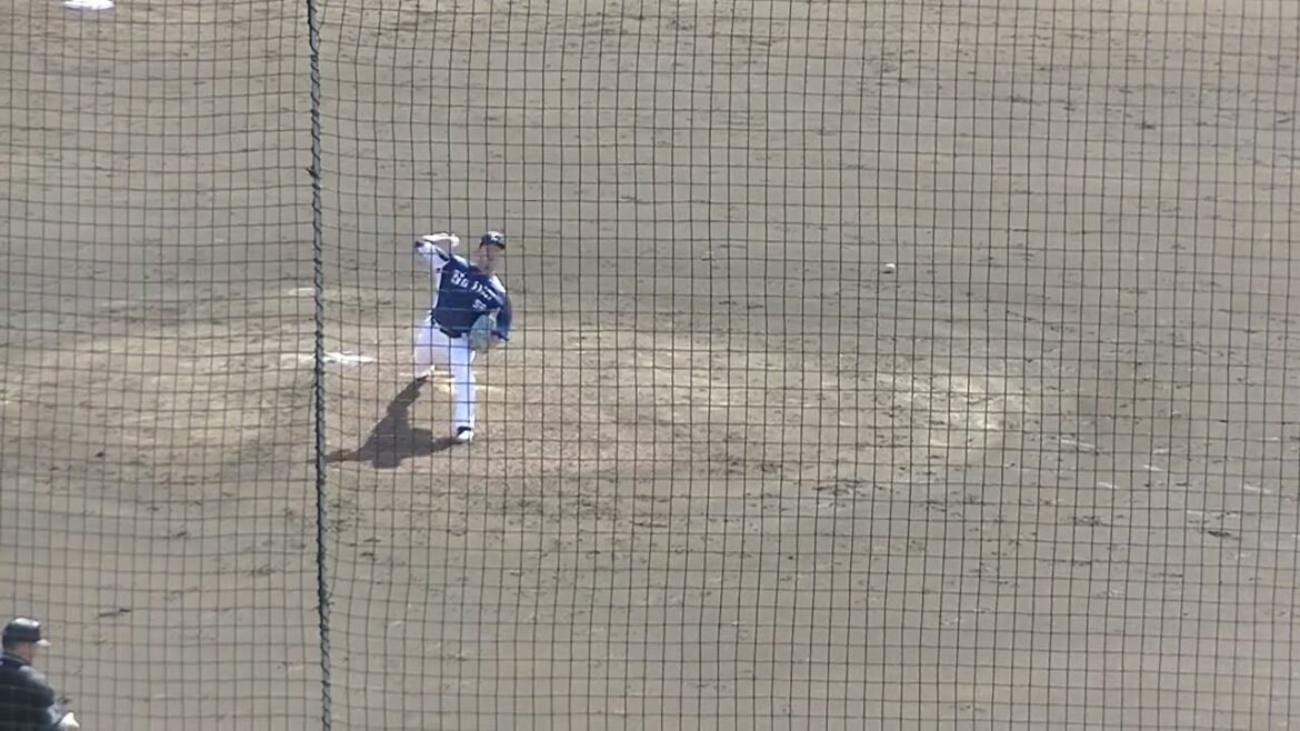 ライオンズ中村祐太の投球フォーム【教育リーグ読売ジャイアンツ対 西武ライオンズ2024年3月10日】