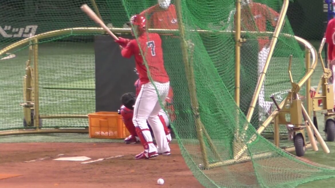 堂林翔太選手バッティング練習｜広島東洋カープ｜東京ドーム最終戦｜2021年10月16日