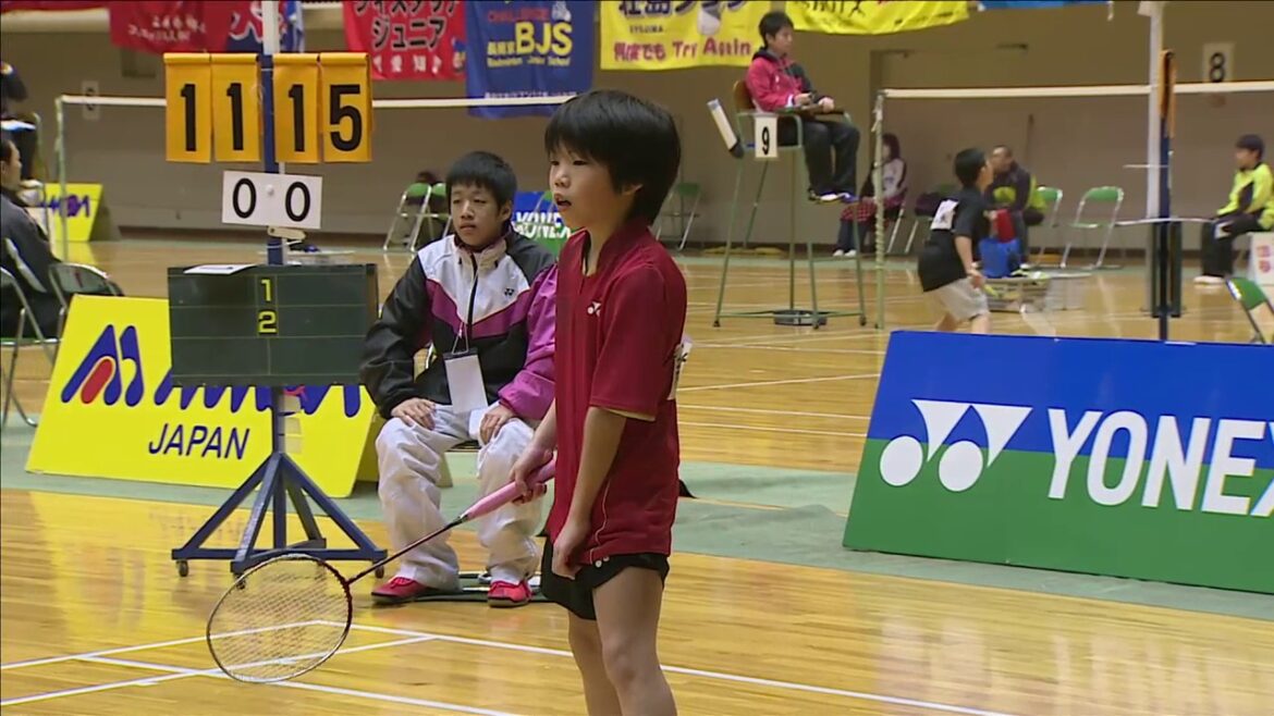 新木統／新木颯（鳥取） vs 矢野愛斗／中塚悠太（滋賀）5年1回戦 全国小学生バド2016