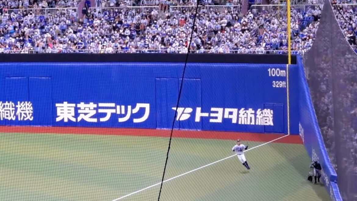 大和の大飛球も、またもや岡林の強肩バックホームが突き刺さる 2022/08/07 横浜DeNAベイスターズ×中日ドラゴンズ