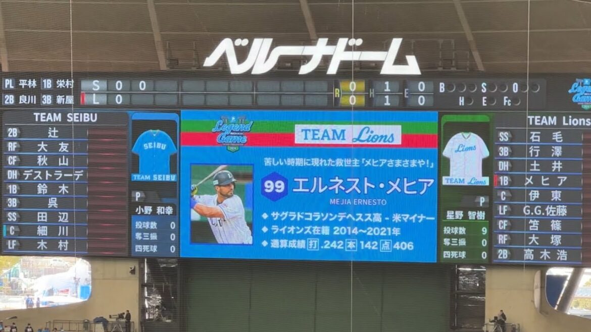 エルネスト・メヒアvs小野和幸【西武ライオンズOB戦 2024/3/16】 エルネスト・メヒアvs小野和幸【西武ライオンズOB戦 2024/3/16】