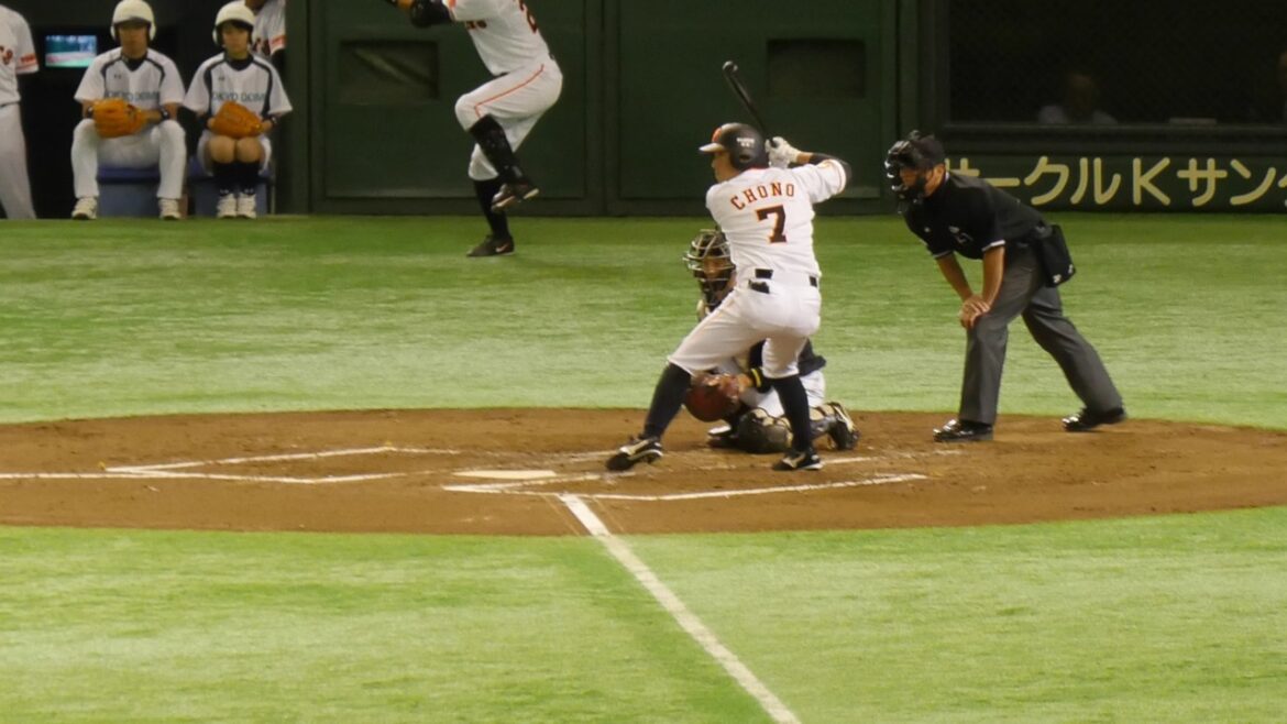 読売ジャイアンツ 長野久義 バッティングフォーム&バッティング スローモーション（2015年度第4号ホームラン）