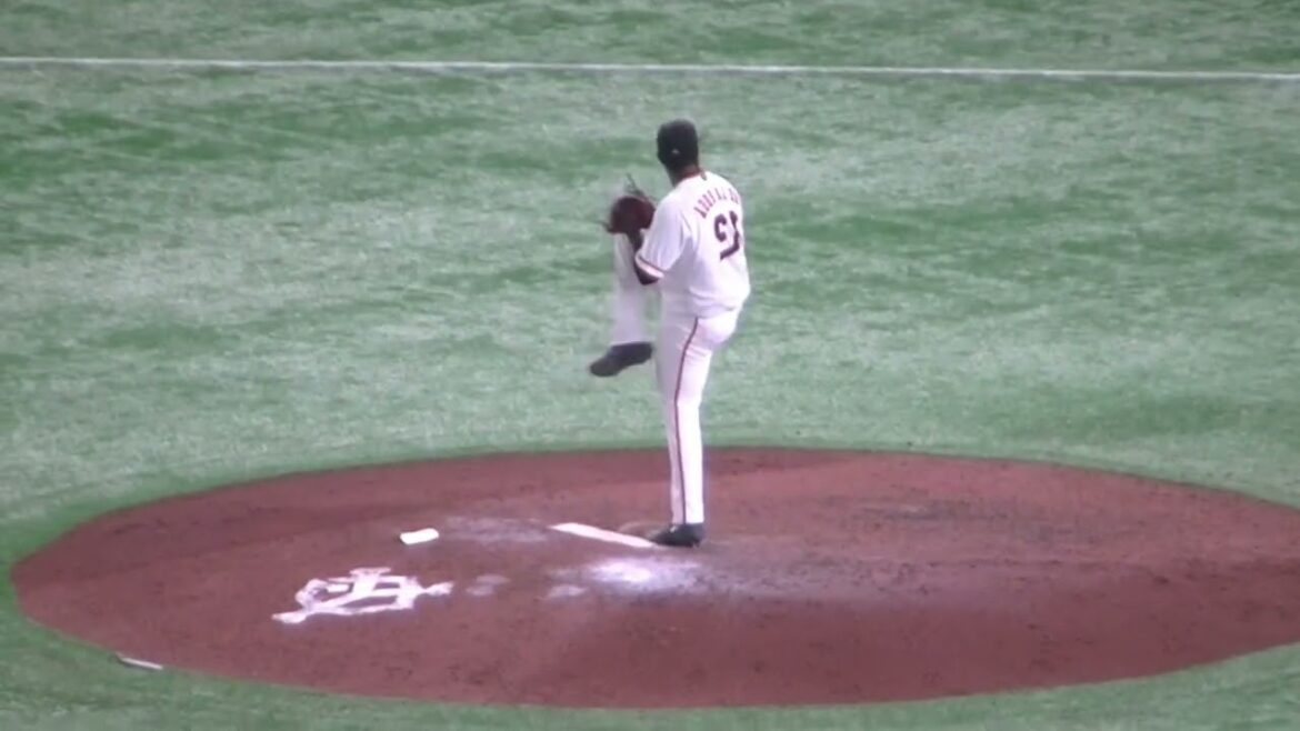 【左右反転】ジャイアンツ デラロサ 投球フォーム2020年10月23日