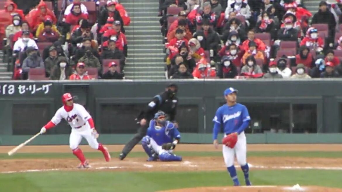 【2024 オープン戦】広島カープ 田中 広輔のバッティングフォーム_2024030902