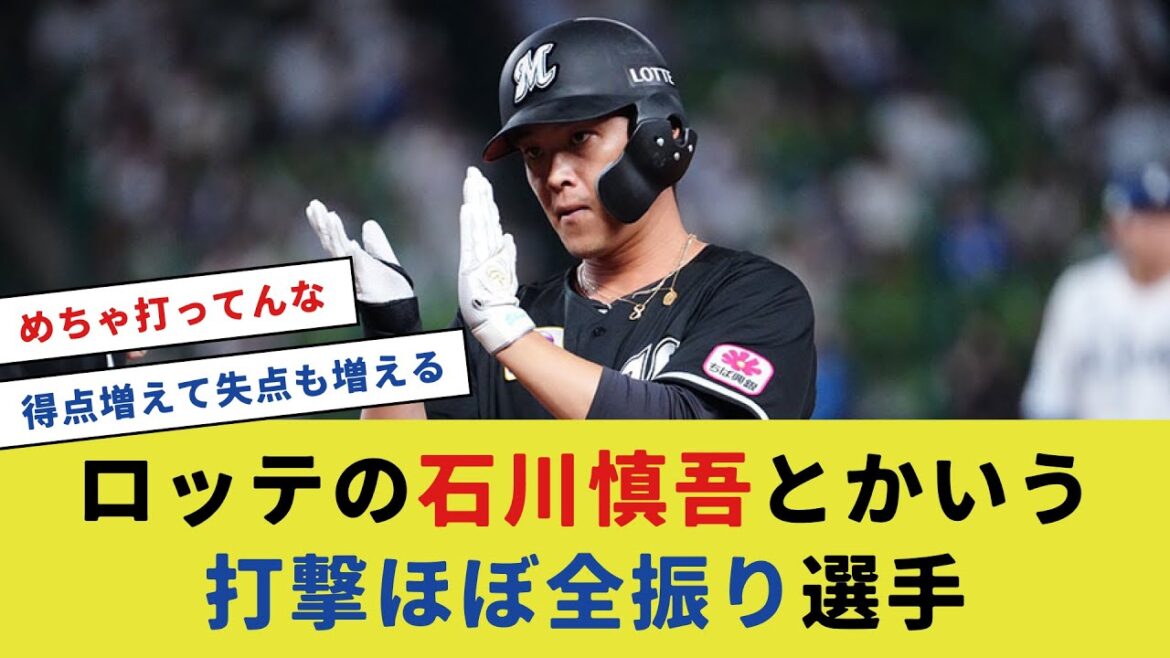 千葉ロッテの石川慎吾とかいう打撃ほぼ全振り選手【なんJ5chプロ野球反応集】