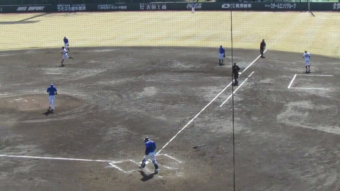 立岡宗一郎 ライトへ綺麗なホームラン　2024年3月13日 春季教育リーグ読売ジャイアンツ対 横浜DeNAベイスターズ