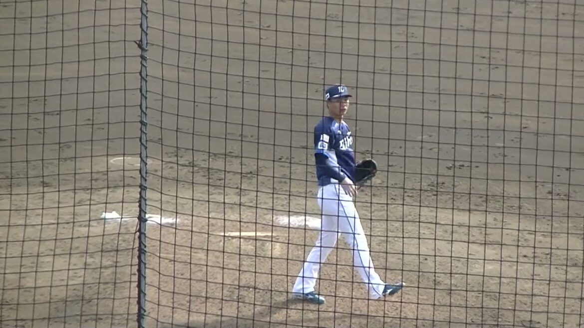 ライオンズ大曲錬の投球フォーム【教育リーグ読売ジャイアンツ対 西武ライオンズ2024年3月10日】