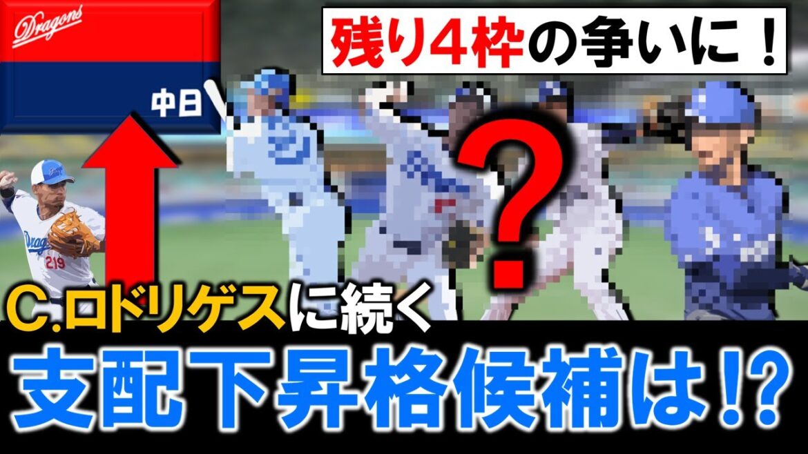【残り４枠の争い！】中日『クリスチャン・ロドリゲス』に続く次の支配下昇格候補の育成選手は誰に！？