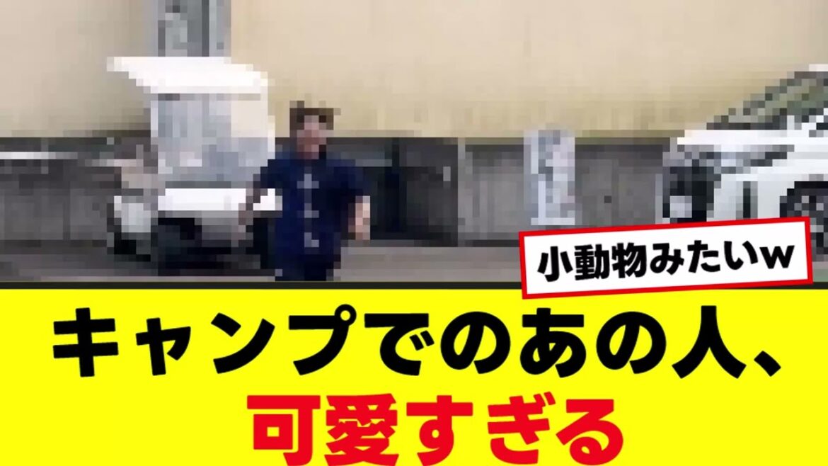 【プロ野球】キャンプでのあの人、可愛すぎるwww