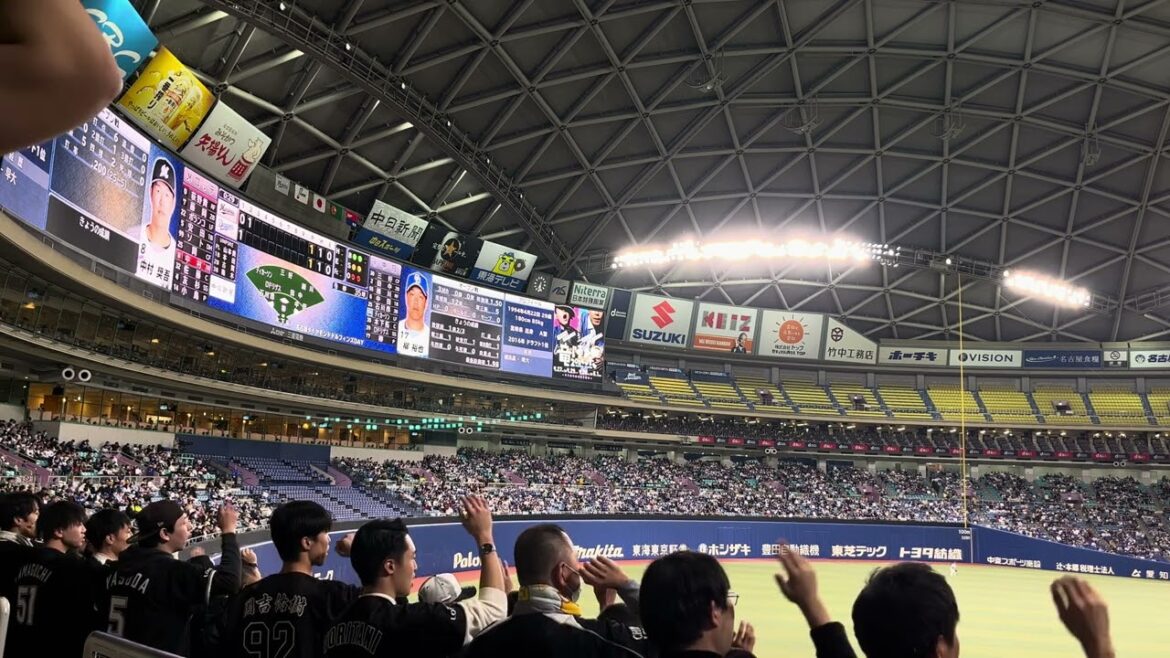 2024.3.22 千葉ロッテマリーンズ応援団がバンテリンドームナゴヤで大迫力な中村奨吾選手新応援歌マジ凄い！【中村奨吾】【しょーご】【千葉ロッテマリーンズ】【オープン戦】【BRAVE MAN】