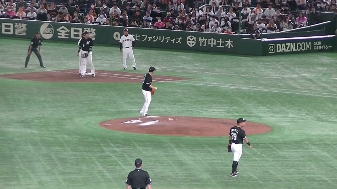 代走 重信慎之介 タッチを掻い潜り値千金な盗塁を決める（ 読売ジャイアンツ対千葉ロッテマリーンズ2024年3月19日）
