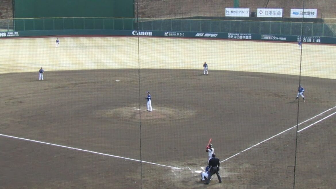 舟越秀虎がフォアボールで結果を残す（春季リーグ 読売ジャイアンツ対 西武ライオンズ2024年3月10日）