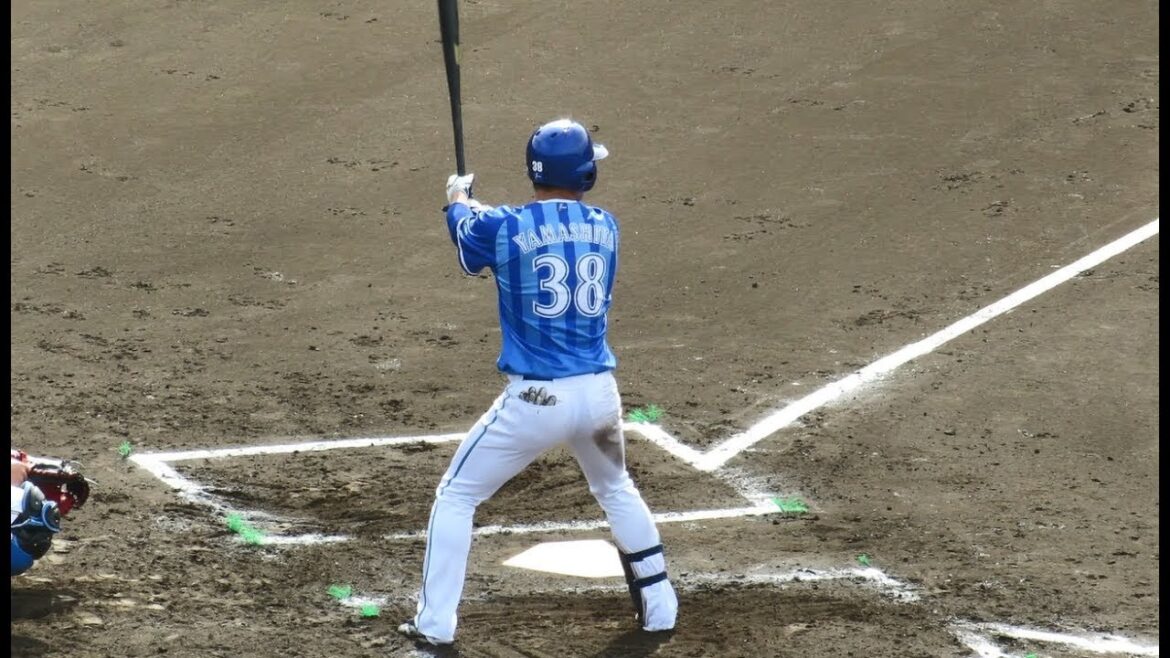 横浜DeNAベイスターズ2軍　7回表　山下幸輝選手　ライトへの特大第1号同点ホームラン！20180324鎌ヶ谷スタジアム