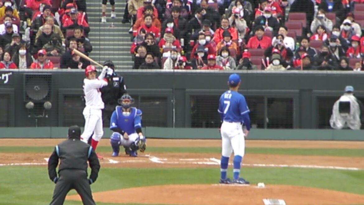 【意表をつく？】広島カープ 小園 海斗のバッティングフォーム_2024030901