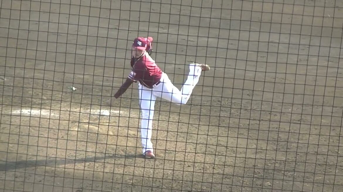 楽天 弓削隼人の投球フォーム【イースタン 読売ジャイアンツ対 楽天ゴールデンイーグルス2024年3月16日】