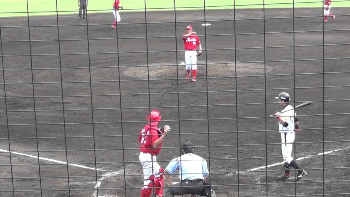 広島カープ 二軍 一岡竜司 7回裏 20140708 広島カープ 二軍 一岡竜司 7回裏 20140708