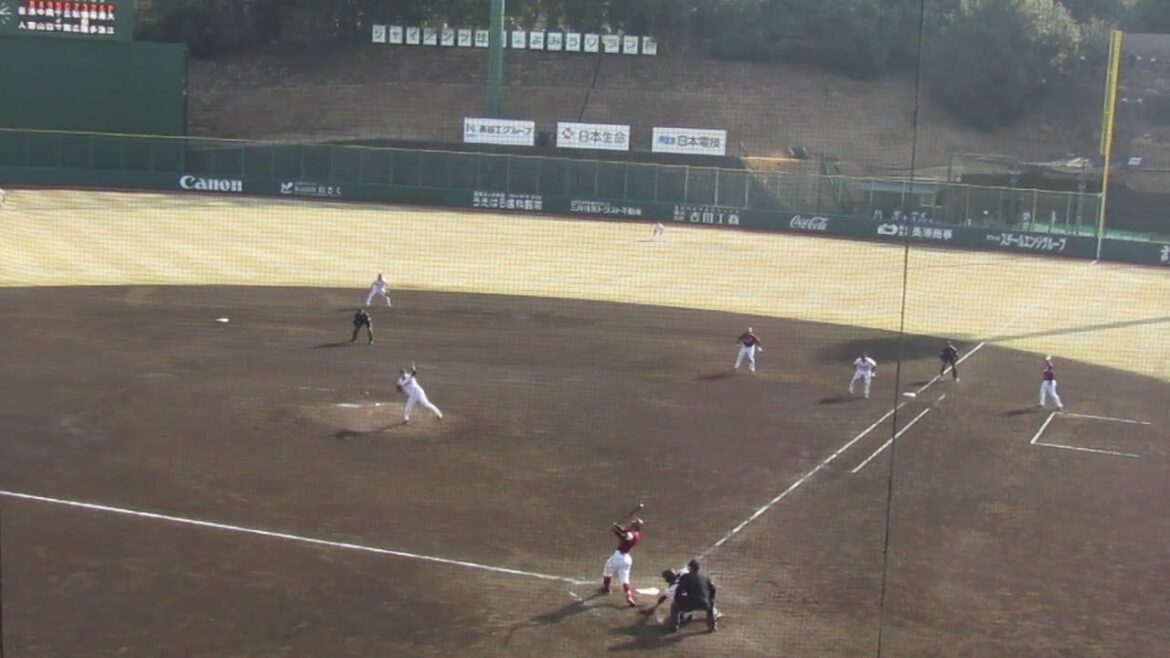 楽天 永田颯太郎がレフトへ上手くヒットも入江大樹が続けず［ 読売ジャイアンツ対 東北楽天ゴールデンイーグルス 2024年3月16日］