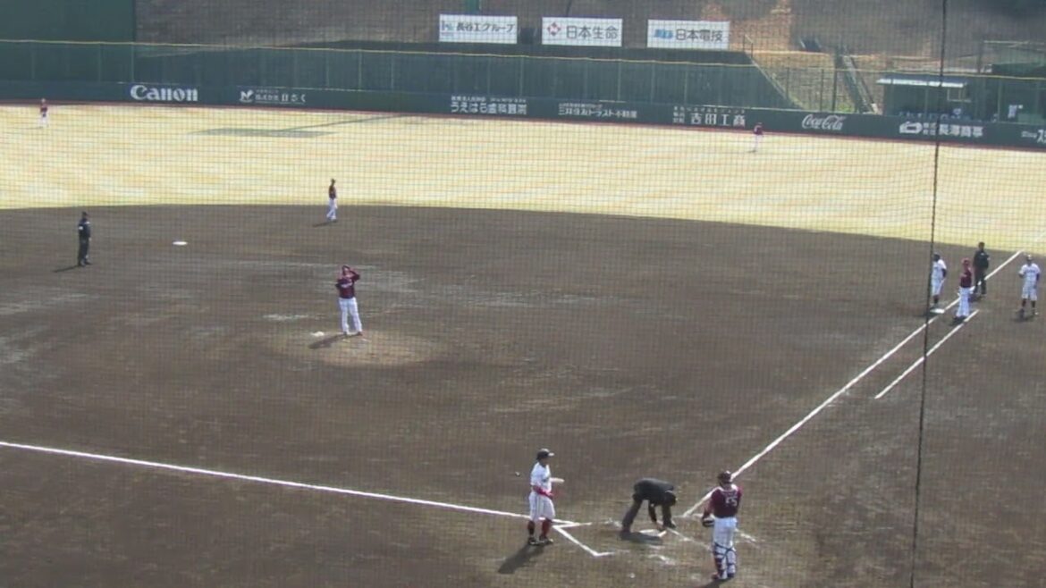 楽天 瀧中瞭太〜浅野翔吾を三振にとる素晴らしいピッチング［ 読売ジャイアンツ対 東北楽天ゴールデンイーグルス 2024年3月16日］