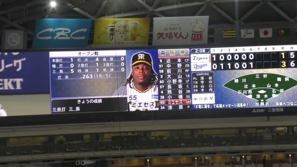 【当たる気せーへんｗ】中日清水　阪神ミエセスをあっさり三球三振　2024年3月16日(土)　中日 - 阪神　3回戦