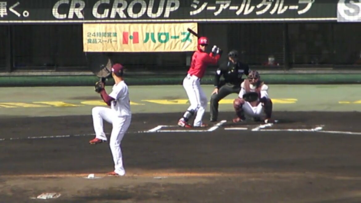 【2024 オープン戦】広島カープ 宇草 孔基のバッティングフォーム_2024030303