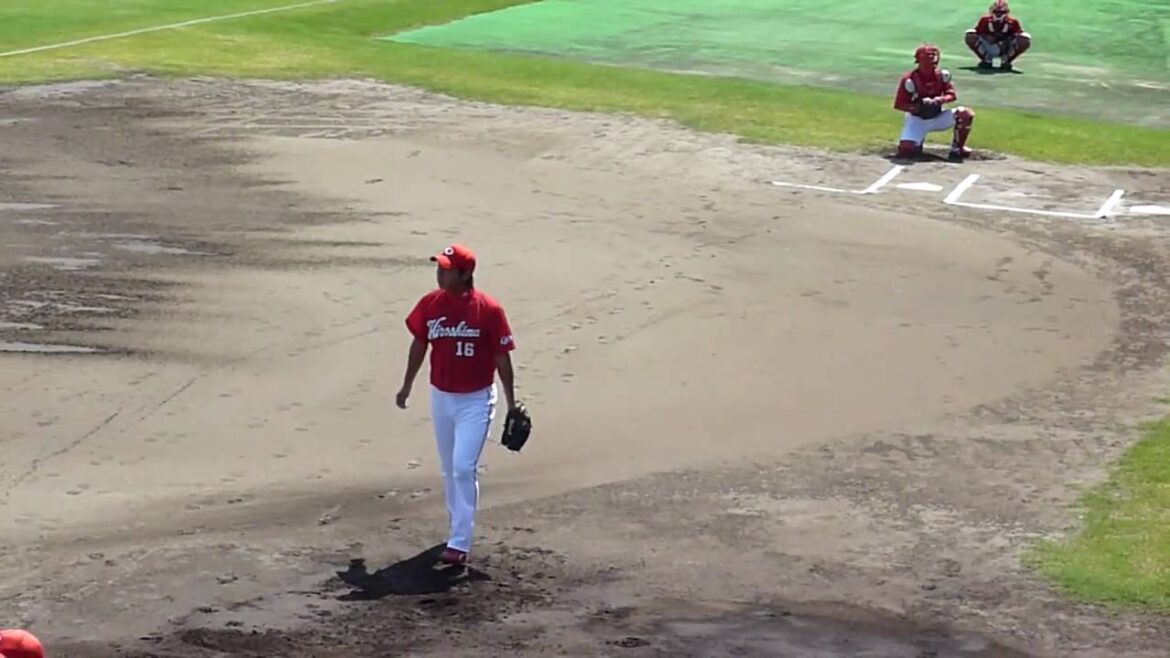 10.09.14 中日4-8広島 今村猛 ウエスタン 試合前投球練習 10.09.14 中日4-8広島 今村猛 ウエスタン 試合前投球練習