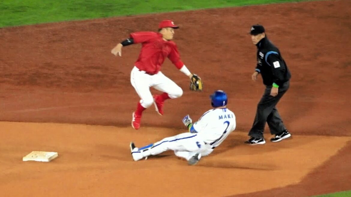 【隙を逃さない走塁】実は脚が速い牧秀悟の見事な走塁！送球間に二塁へ！2024/03/29 横浜DeNAベイスターズ 開幕戦