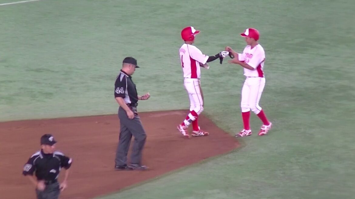 林竜希 1回裏1死で岡野祐一郎から右中間に2ベースヒット20180717