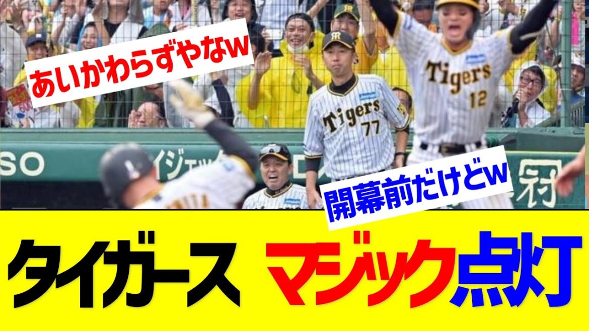 虎連覇へ、開幕前にマジック点灯　地元・尼崎、商店街のアーケード【なんJ なんG反応】