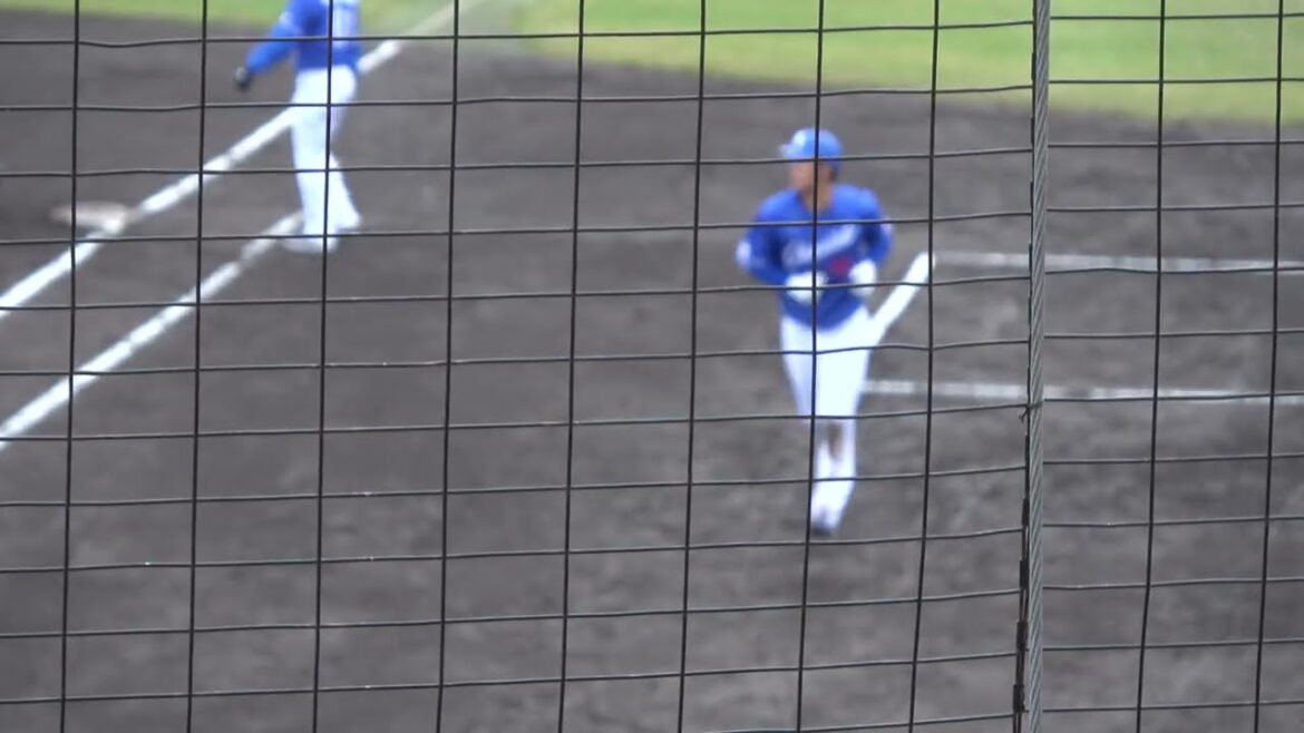 中日ドラゴンズ 上林誠知選手 第4打席 レフトフライ 2024/3/27 ちゅーるスタジアム VS くふうハヤテベンチャーズ 大生虎史投手