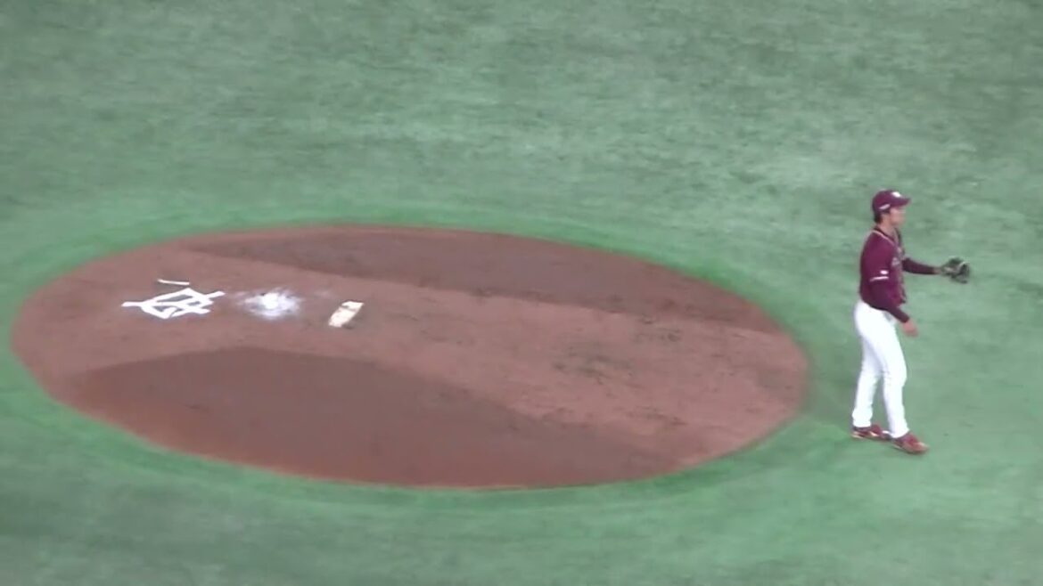 大城卓三を三振にとる清宮虎多朗（2024年3月23日 読売ジャイアンツ対 楽天ゴールデンイーグルス）