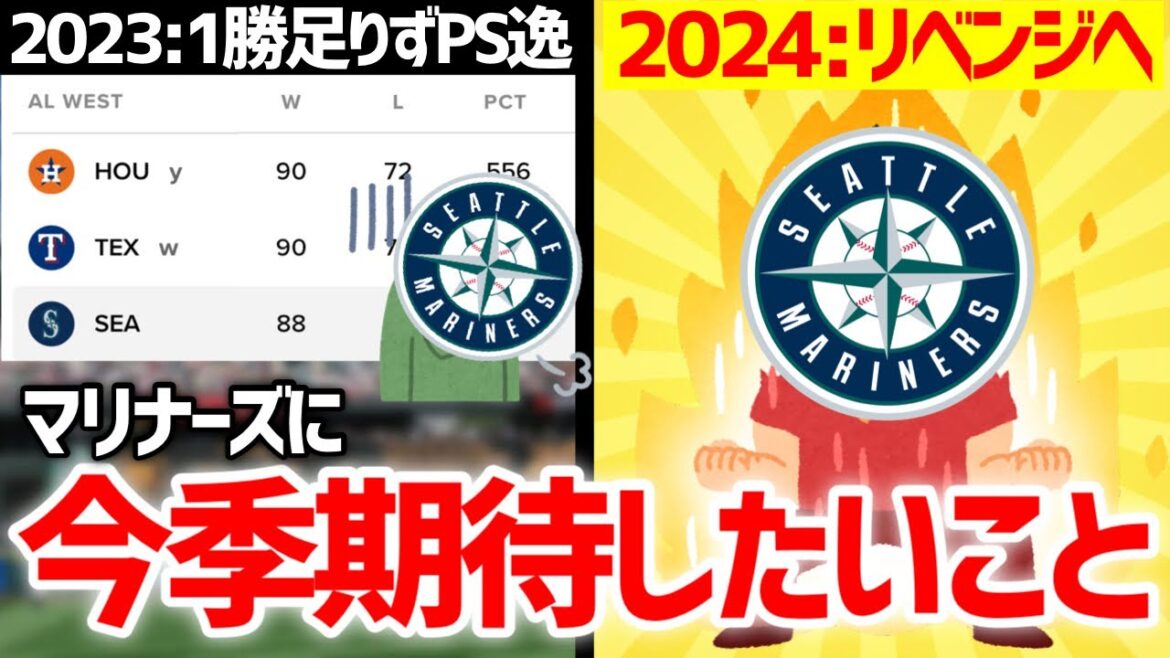 【MLB】2024年のシアトル・マリナーズに期待したい8つのこと