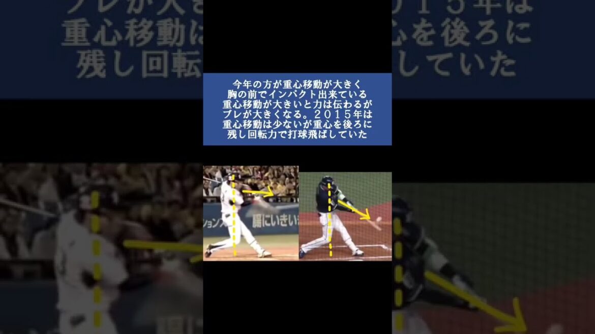 山田哲人選手のバッティングフォームを2015年と2022年で比較してみた【ヤクルト】
