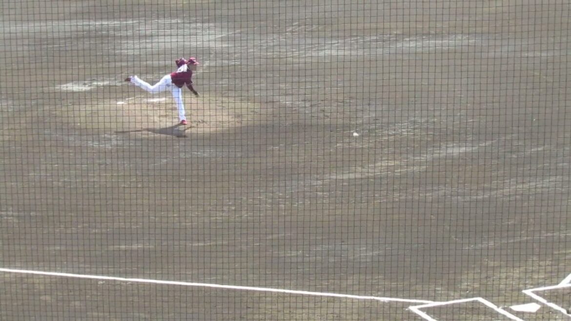 【楽天】瀧中瞭太ピッチングフォーム［ 読売ジャイアンツ対 東北楽天ゴールデンイーグルス 2024年3月16日］