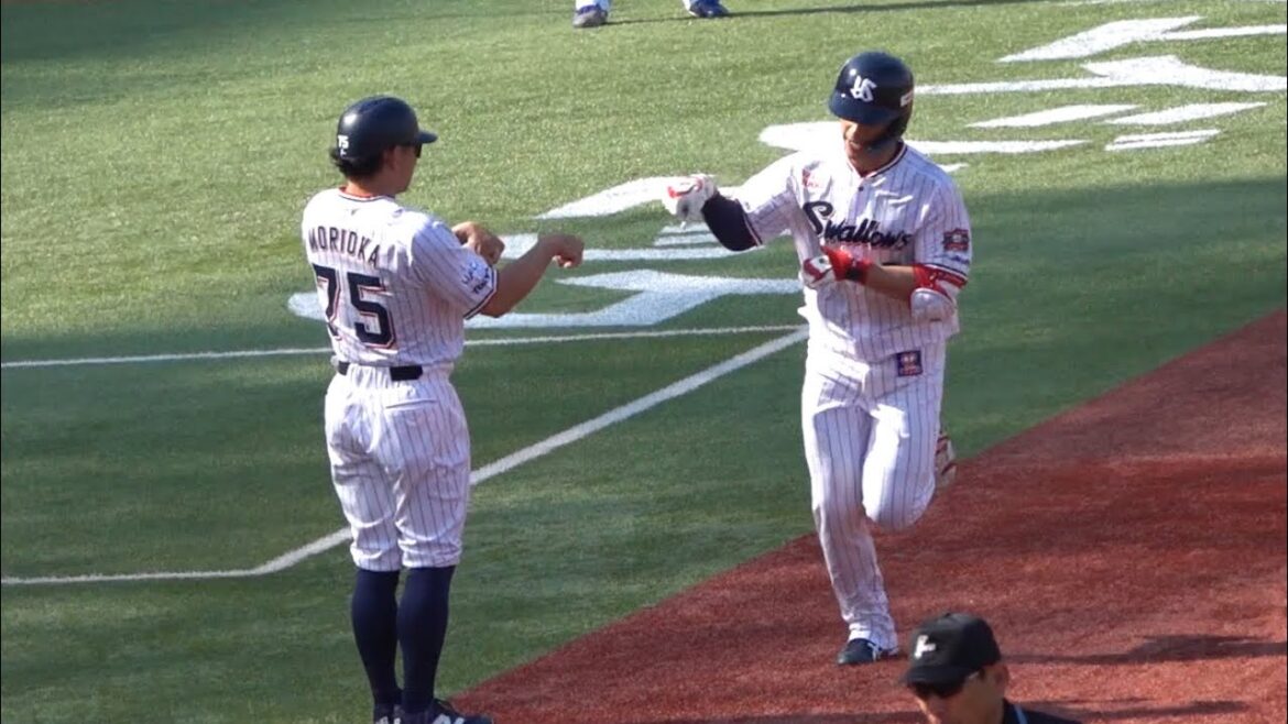 塩見泰隆の第1号ソロホームラン！スワローズ今シーズン第1号！東京ヤクルトスワローズvs中日ドラゴンズ 2024/03/31