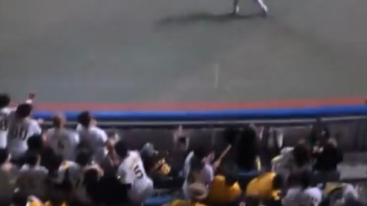 石川昂弥　ホームランの打球が阪神ファンで埋め尽くされたレフトスタンドへ　中日ドラゴンズVS阪神タイガース　2024/03/16