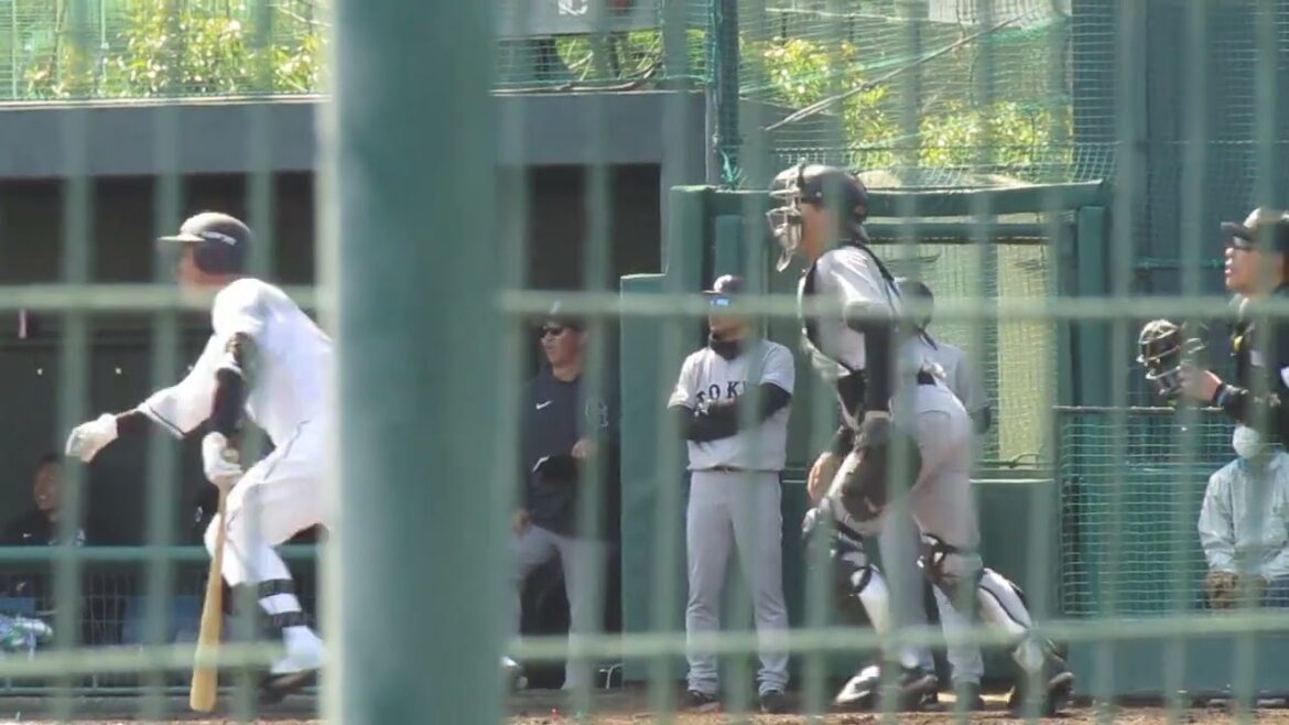 マリーンズ 愛斗のバッティングフォーム［千葉ロッテマリーンズ2軍 対 読売ジャイアンツ3軍 2024年3月14日］