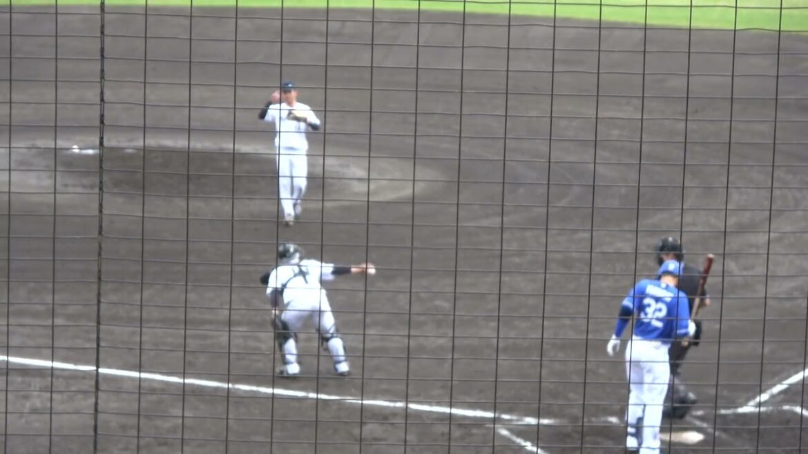 中日ドラゴンズ 石垣雅海選手 第2打席 ピッチャーゴロ 2024/3/27 ちゅーるスタジアム VS くふうハヤテベンチャーズ 大生虎史投手