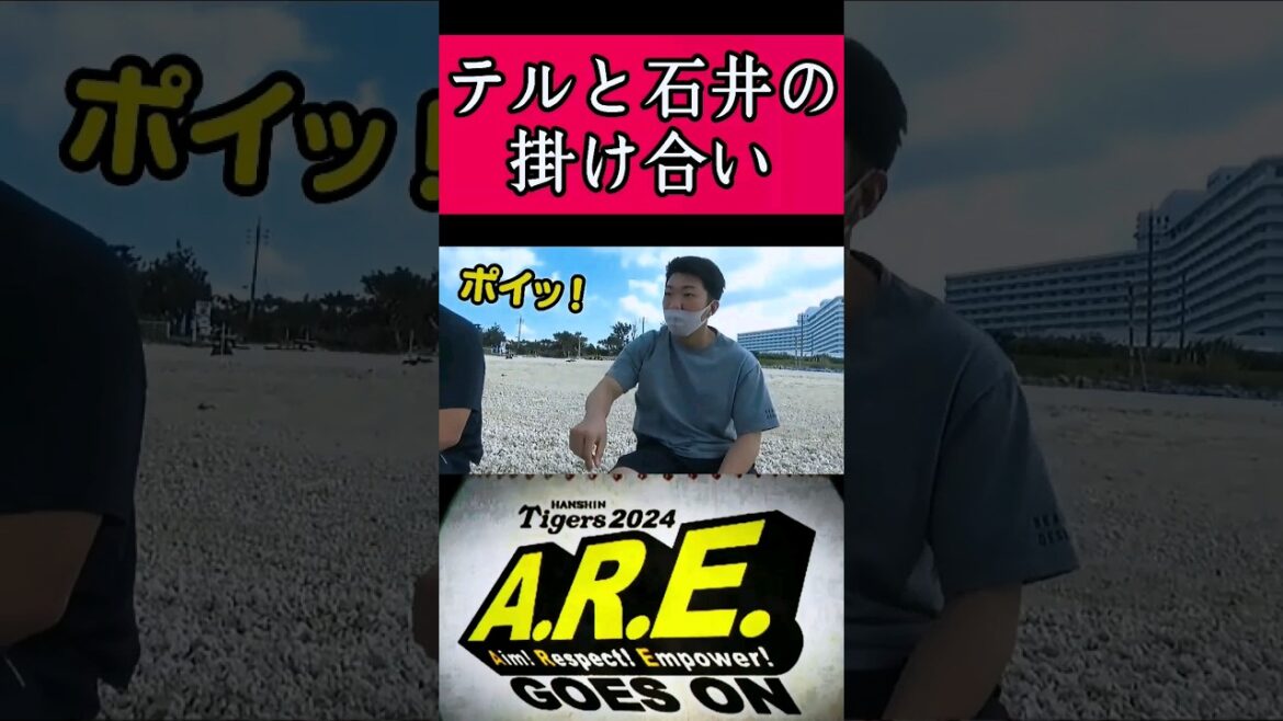 【阪神】"佐藤輝明"選手と石井大智選手の掛け合い！ #阪神 #阪神タイガース #佐藤輝明 #石井大智  #shorts