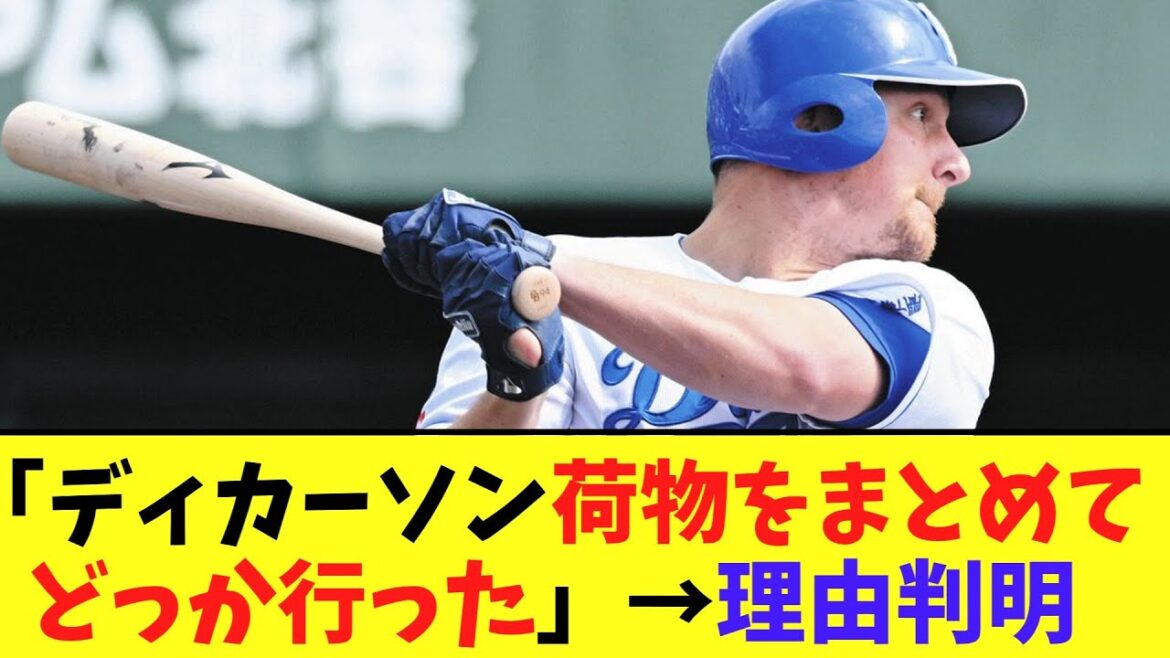 【悲報】中日ディカーソン...