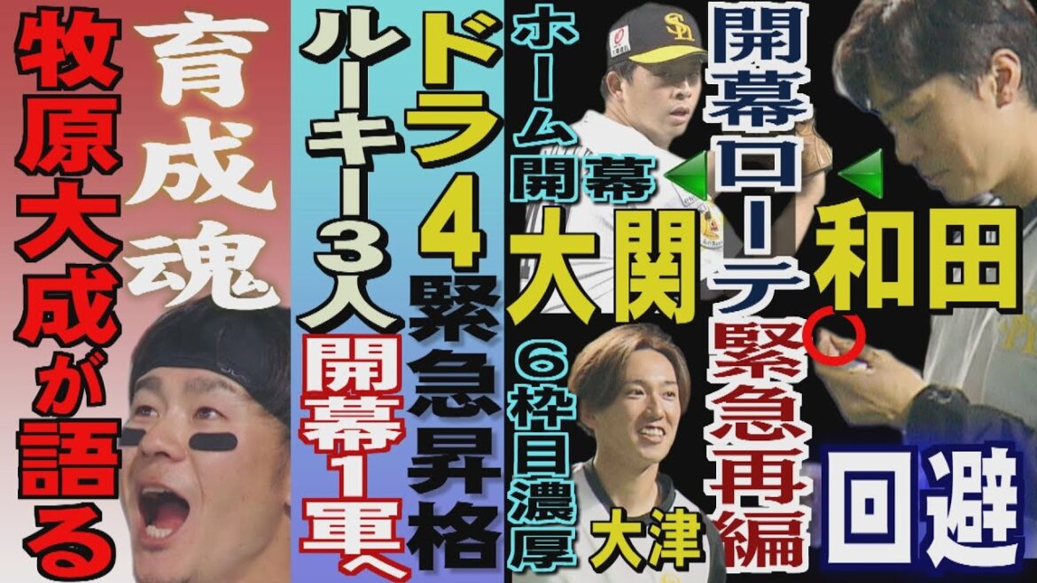ローテ再編、離脱、緊急昇格...開幕2日前の激動の一日（2024/3/27.OA）｜テレビ西日本