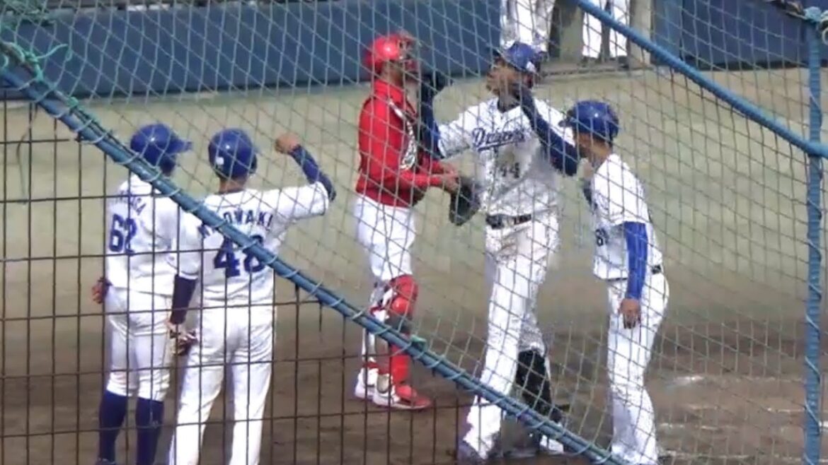 2019.3.28【中日2軍】スティーブン・モヤ 逆転3ランホームラン