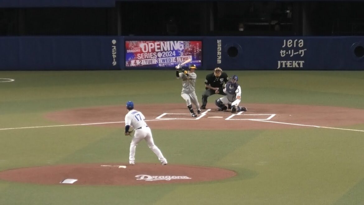 【初回のピッチング！】3/15オープン戦！中日vs阪神　柳裕也投手が初回きっちり３人できっちり抑える！2024/03/15