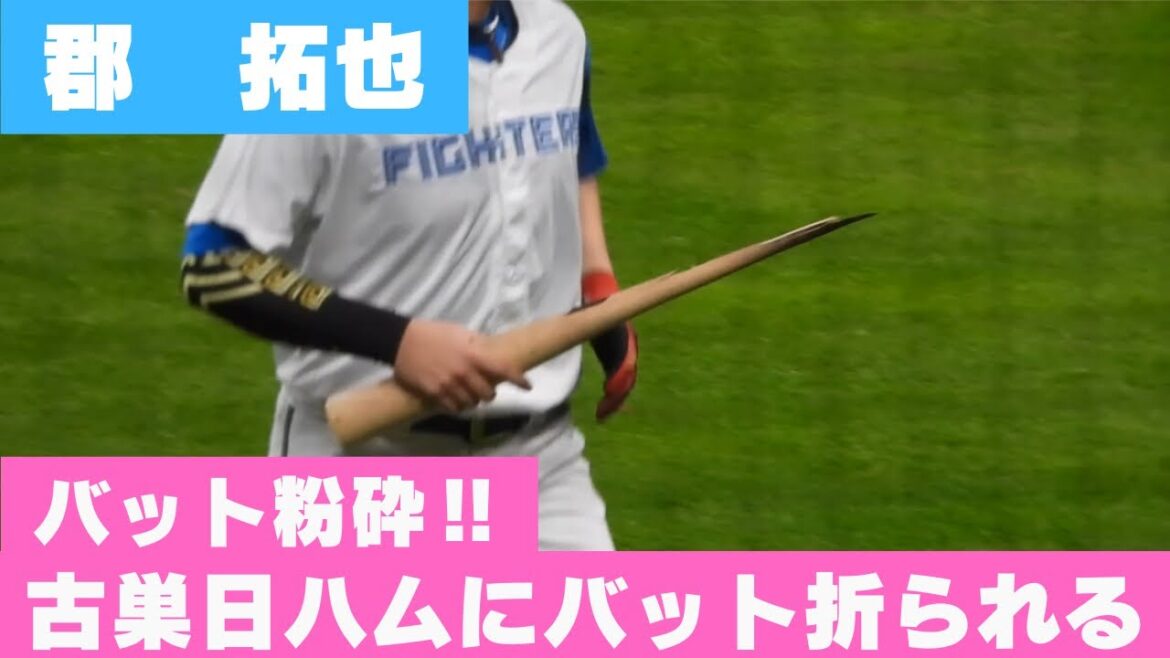 巨人に移籍した郡拓也が古巣でバット粉砕猛ダッシュをかます瞬間‼︎ エスコンフィールド北海道オープン戦日ハム対巨人